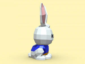 うさぎ 3Dプリントモデル