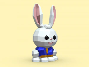 うさぎ 3Dプリントモデル