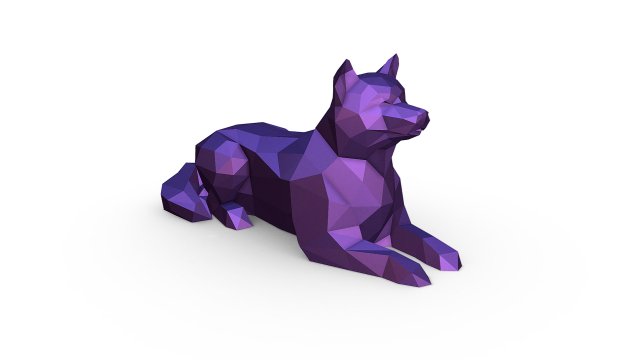 Shiba inu Modelo de impresión 3D .c4d .max .obj .3ds .fbx .stl .blend 