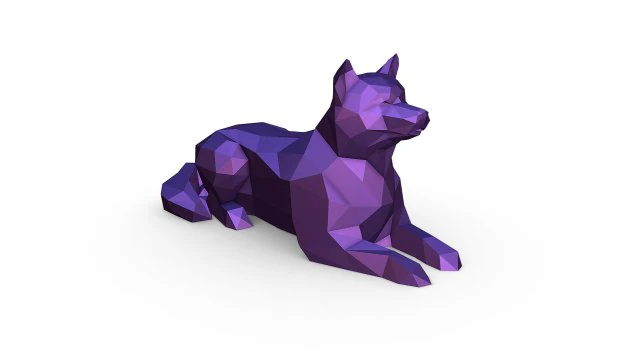Shiba inu 3D Print Model .c4d .max .obj .3ds .fbx .stl .blend