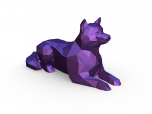 Shiba inu Modelo de impresión 3D
