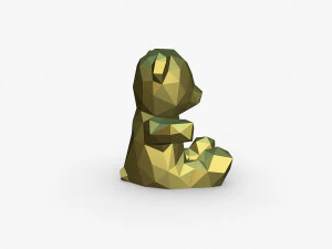 Bear figure 3D Print Model