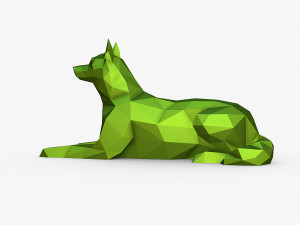 Husky figure Model Cetak 3D