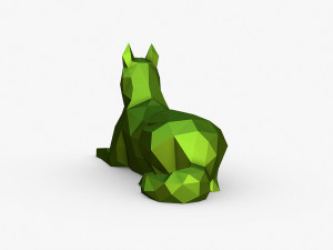 Husky figure Model Cetak 3D