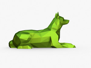 Husky figure Model Cetak 3D