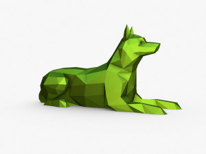 Husky figure Model Cetak 3D