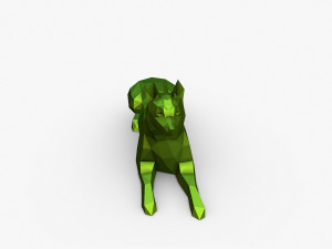 Husky figure Model Cetak 3D