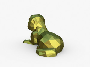 Pekingese figure 3Dプリントモデル