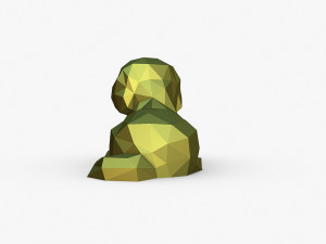 Pekingese figure 3Dプリントモデル