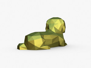 Pekingese figure 3Dプリントモデル