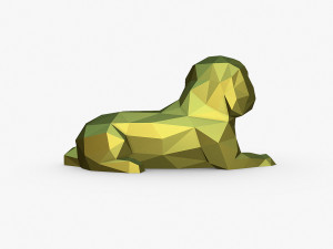 Pekingese figure 3Dプリントモデル