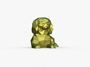 Pekingese figure 3Dプリントモデル
