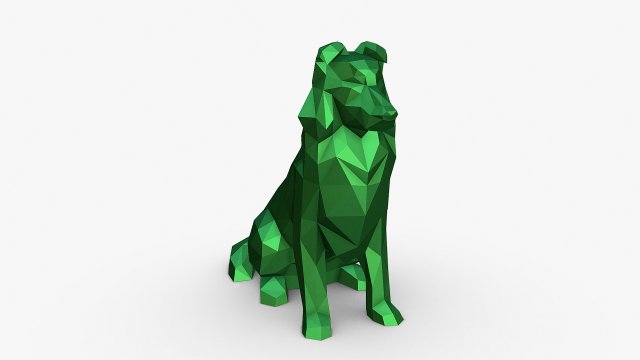 Shetland Shepherd figure 3D 프린트 모델 .c4d .max .obj .3ds .fbx .stl .blend 