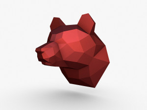 Bear head 3D Print Model