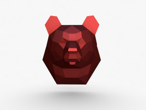 Bear head 3D Print Model
