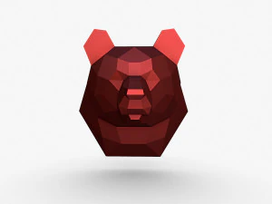 Głowa niedźwiedzia Model do druku 3D