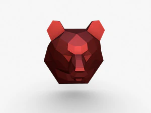 Głowa niedźwiedzia Model do druku 3D