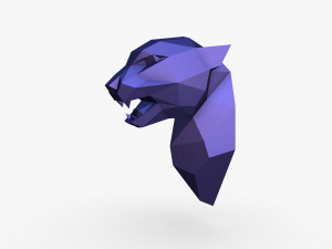 Cheetah head 3D Print Model