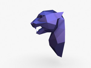 Cheetah head 3D Print Model
