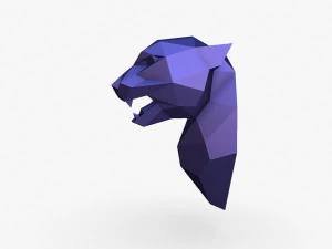 Cheetah head 3D Print Model