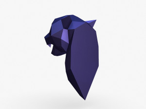 Cheetah head 3D Print Model