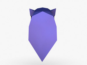 Cheetah head 3D Print Model