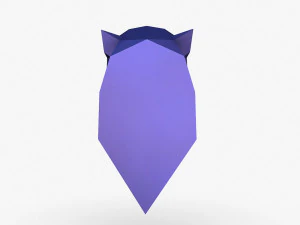 Cheetah head 3D Print Model