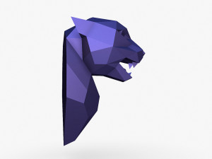 Cheetah head 3D Print Model