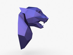 Cheetah head 3D Print Model