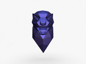 Cheetah head 3D Print Model