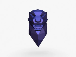 Cheetah head 3D Print Model