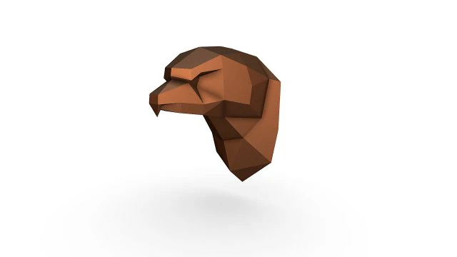 Eagle head 3D Print Model .c4d .max .obj .3ds .fbx .stl .blend 