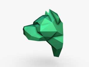 Pitbull head 3D Print Model