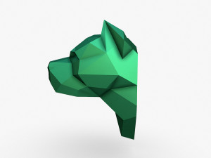 Pitbull head 3D Print Model