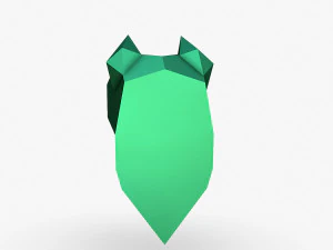 Pitbull head 3D Print Model