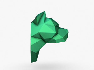 Pitbull head 3D Print Model