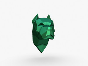 Pitbull head 3D Print Model