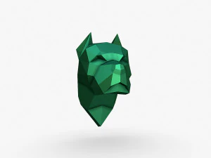 Pitbull head 3D Print Model