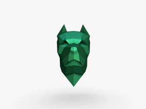 Pitbull head 3D Print Model