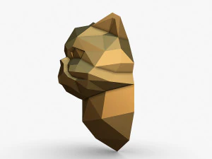 Persian cat head 3D Print Model