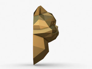 Persian cat head 3D Print Model