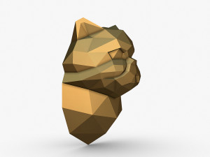 Persian cat head 3D Print Model
