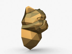 Persian cat head 3D Print Model