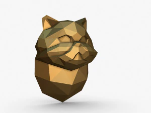 Persian cat head 3D Print Model
