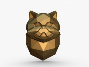 Persian cat head 3D Print Model