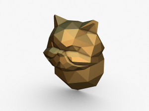 Persian cat head 3D Print Model