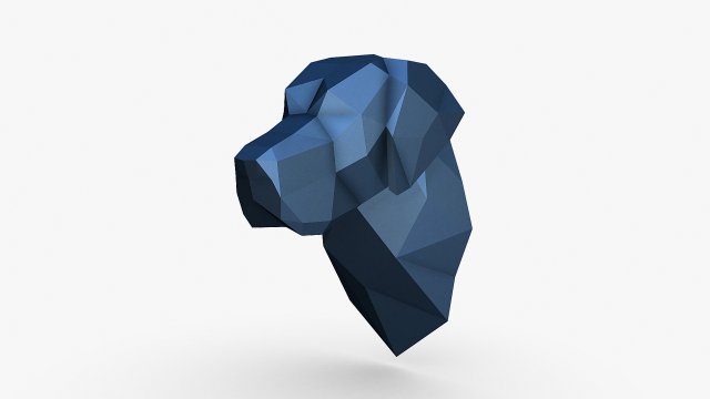 Great Dane head 3D प्रिंट मॉडल .c4d .max .obj .3ds .fbx .stl .blend 