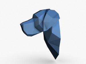 Great Dane head 3D प्रिंट मॉडल
