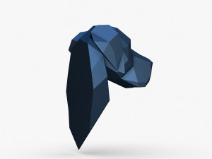 Great Dane head 3D प्रिंट मॉडल