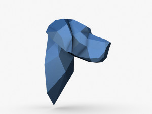 Great Dane head 3D प्रिंट मॉडल